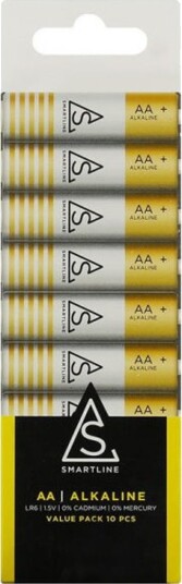 Smartline AA LR6 Alkalisk 10-pakning Smartline AA LR6 Alkalisk 10-pakning