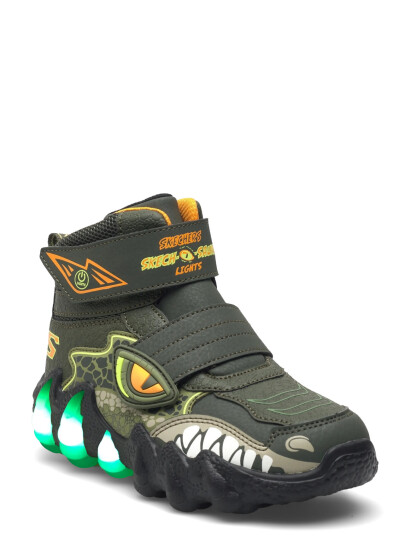 Skechers Boys Skech O Saurus Lights 2.0 Khaki green 34 Skechers Boys Skech O Saurus Lights 2.0 Khaki green 34