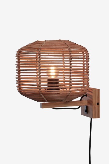 Good&Mojo   Vegglampe Tanami 25x20 cm Natur