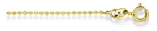 Kule armbånd i forgylt sølv, 17,3 cm