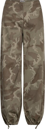 Weekday Low Rise Baggy Ripstop Trousers   Khaki green   46