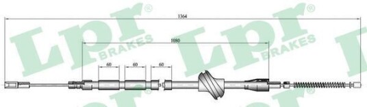 Bremsewire LPR C0042B