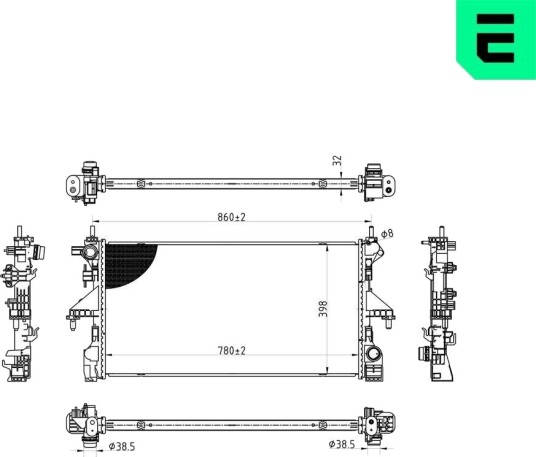ERA 673005 Radiator motorkjøling