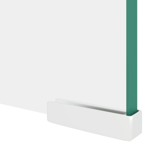 vidaXL TV-benk glass klar 100x30x13 cm