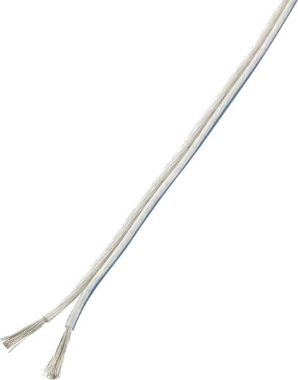 Høyttalerkabel Tru Components 1570289 - 2 X 0,75 Mm² - Transparent - 10 M