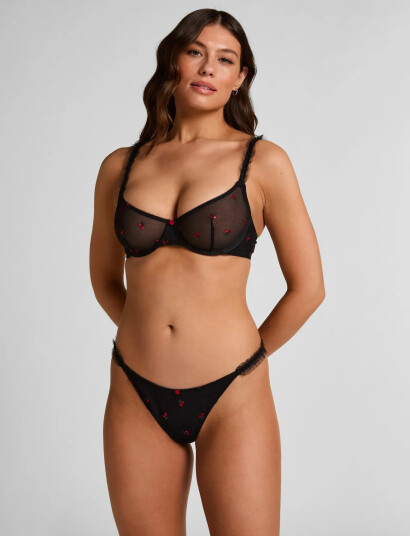 Hunkemöller Chelsey Hl String T   Black   L