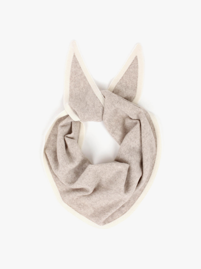 Nohr Studio Lara Duo Wool Cashmere Triangle Beige ONE SIZE