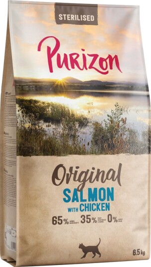 Purizon Tørrfôr Adult Sterilised Laks Med Kornfri Ny Kylling 6.5 kg Purizon Tørrfôr Adult Sterilised Laks Med Kornfri Ny Kylling 6.5 kg
