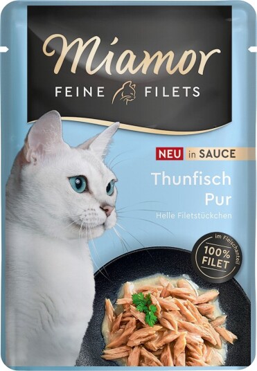 Miamor Våtfôr Fine Fileter I Saus Tunfisk 24 X 100 G