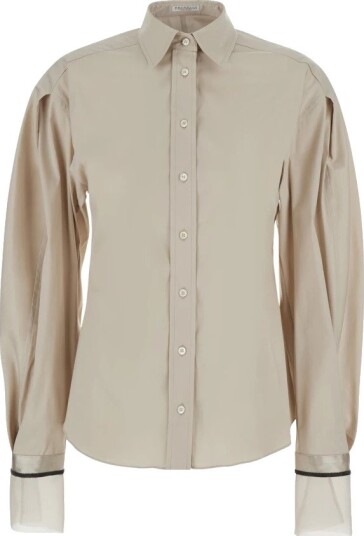 Brunello Cucinelli Dame Bluser & Skjorter Beige L,