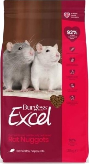 Burgess Excel Rat Nuggets Rottemat 1,5kg Burgess Excel Rat Nuggets Rottemat 1,5kg