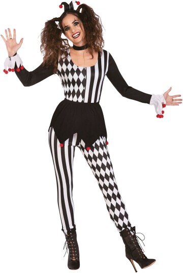 Amscan EU Harlequin Gjøgler Karnevalskostyme XX-Large Amscan EU Harlequin Gjøgler Karnevalskostyme XX-Large