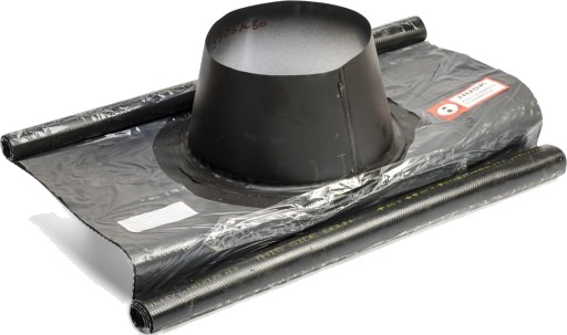 Metalbestos skorstein Ø 180mm beslag 0-5° fleksibel svart
