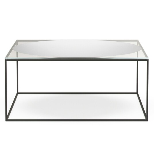 Decotique Observe Salongbord 89x89 cm Klart Glass / Speilglass