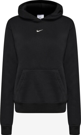 Nike W Nk Stdo Flc Mw Std Po Hdy   TOTAL BLACK/SAIL   XS