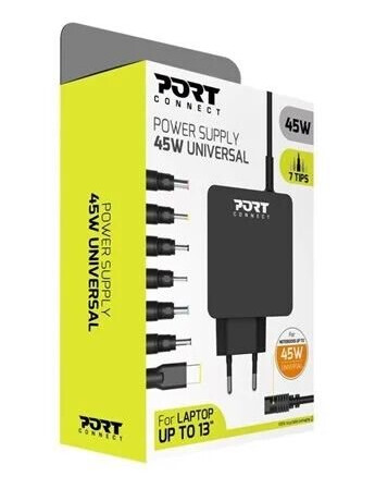 Port Designs 45W Universell Strømadapter for EU med 100-240V Inngang