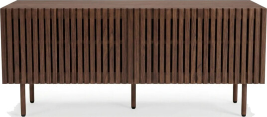 Peyra Ribbet TV benk 120 cm Valnøtt