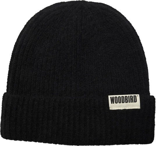 Woodbird Wbyeti Plated Beanie Black ONE SIZE Woodbird Wbyeti Plated Beanie Black ONE SIZE