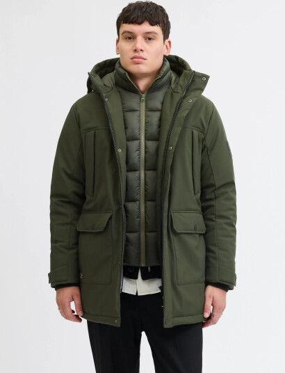 Jack & Jones Jjfinn Softshell Parka - Green - L