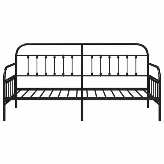 Daybed Ramme Svart 90x190 cm Stål