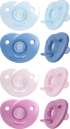 Philips Avent Soothie Smokk 0–6m 2-Pakk Rosa/blå Blandet