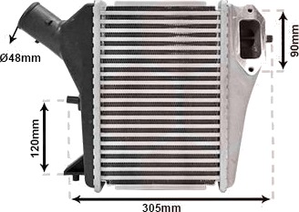 Intercooler VAN WEZEL 25014702