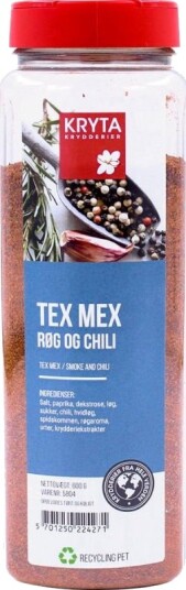 Tex mex Krydderi Med Røg & Chili 600 g