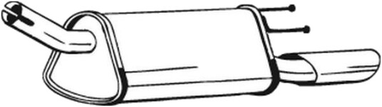 Bakre eksospotte BOSAL 185 371 Bakre eksospotte BOSAL 185 371
