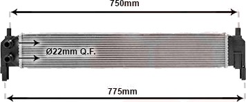 VAN WEZEL 58012703 Radiator motorkjøling