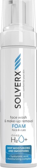 Solverx_Deep H2o+ Ansiktsrenseskum 200Ml