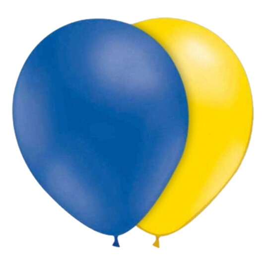 Ballongkungen AB Ballonger Blå/Gule - 25-pakning