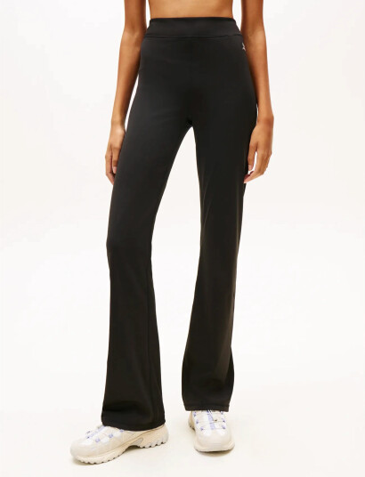 Tommy Jeans Tjw Kick Flare Leggings   Black   XS