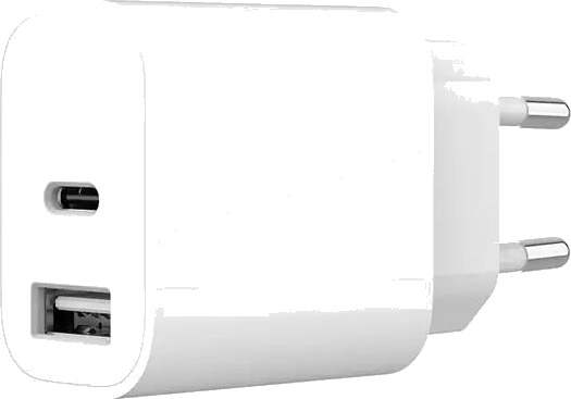 Gembird 2-port USB og USB-C Vegglader 5V 2,4A Hvit Gembird 2-port USB og USB-C Vegglader 5V 2,4A Hvit