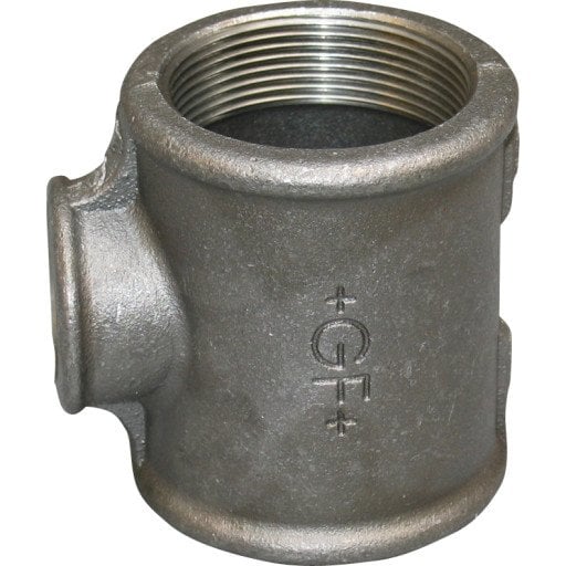 GF Sort T-rør 2" x 3/4" for Varmeinstallasjoner
