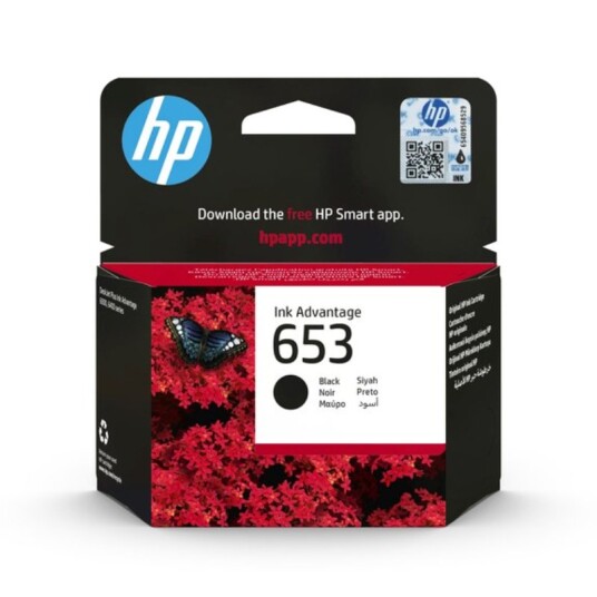 HP 653 BK blekkpatron - 3YM75AE#BHL Original - Svart 6 ml