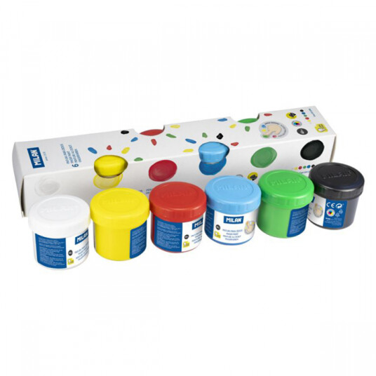 Milan Fingerfarger 6 x 40 ml Milan Fingerfarger 6 x 40 ml