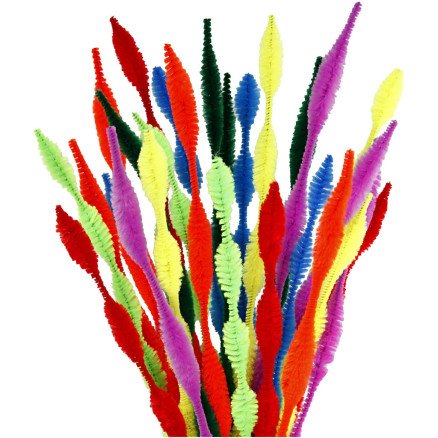 Diverse Piperenser Figurklipte L: 30 cm tykkelse 5 12 mm ass farger 28 ass 1 pk