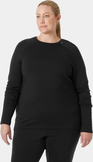 Helly Hansen Lifa® Merino Midweight Crew Plus Undertrøye Dame Svart 3x Grønn3X Helly Hansen Lifa® Merino Midweight Crew Plus Undertrøye Dame Svart 3x Grønn3X