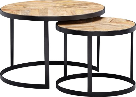 Willowdale Settbord 60 cm Rundt Natur/Svart Willowdale Settbord 60 cm Rundt Natur/Svart