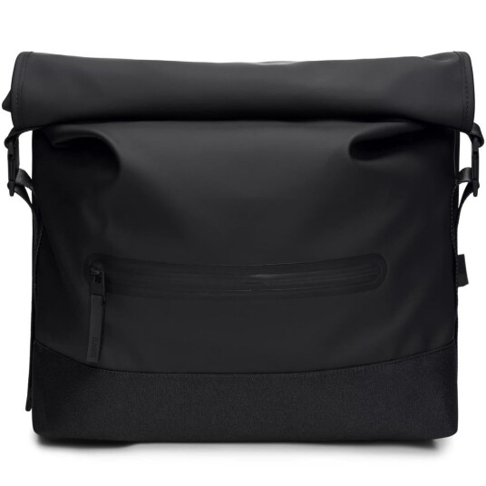 Rains Trail Rolltop Messenger Bag W3 Black Sykkelveske