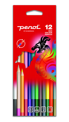 Penol Colour pencils Duo x12