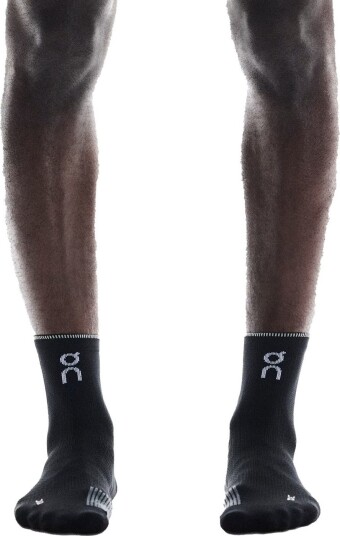 On Unisex Performance Run Sock Mid Black/Eclipse 47-49