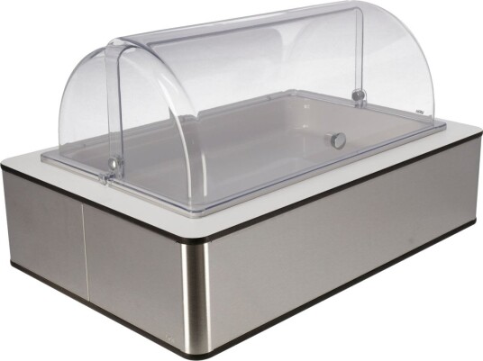 VEGA Buffet Display Fundale høy 6.5 cm GN 1/1 i melamin hvit GN 1/1 63x42.5x33.9