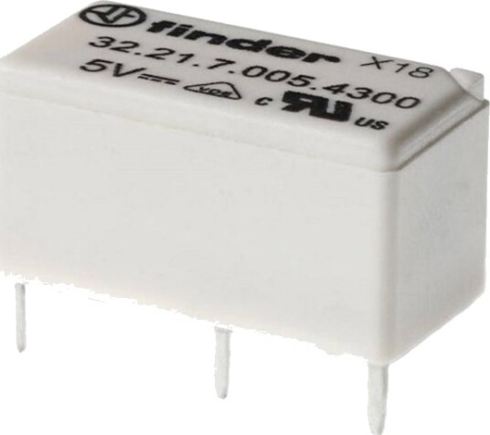 Finder Printrelé 32.21.7.012.4300 12 V/Dc 6 A 1 X Slutterkontakt 20 Stk Rør