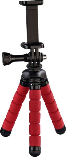 Hama Flex Mini 2 i 1 stativ for mobil og GoPro 14cm rød Hama Flex Mini 2 i 1 stativ for mobil og GoPro 14cm rød
