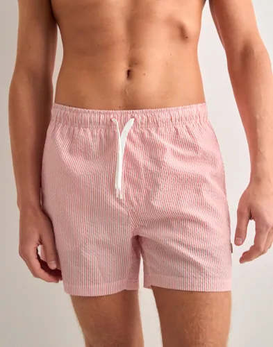 Only & Sons Onsted Stripe Seersucker Swim Noos Badeshorts Rutete/Stripete Only & Sons Onsted Stripe Seersucker Swim Noos Badeshorts Rutete/Stripete