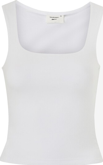 Gina Tricot Undertøystopp Square Neck Tank Top Hvit