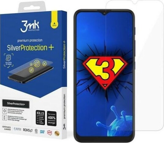3Mk 3Mk Silver Protect+ Motorola Moto E7 Power Folia Antymikrobowa Montowana Na Mokro