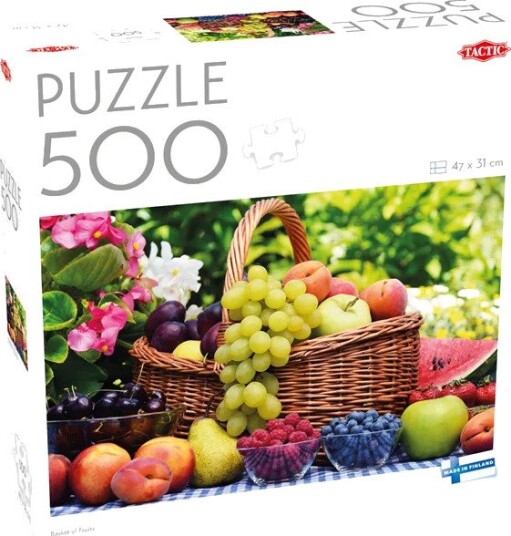 Tactic 500 pcs puzzle: Basket of Fruits