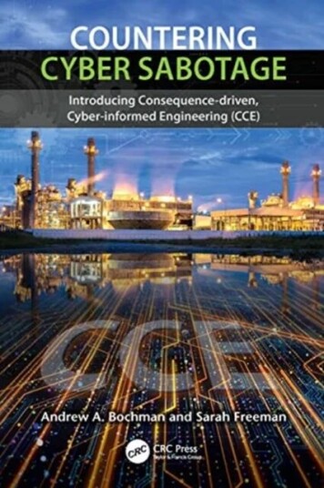 Countering Cyber Sabotage Av Andrew A. Bochman, Sarah Freeman